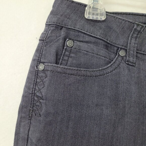 Prana Jada Jean Womens 10 Reg Denim‎ Solid Grey Stretch 5-Pocket Style 1965631 - Picture 3 of 11